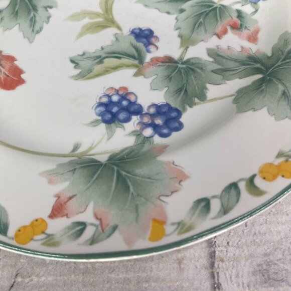 Vintage Julie Pople Avon COUNTRY FRUIT COLLECTION Porcelain Salad Plate Set 4 - Picture 15 of 16